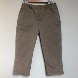 Coldwater Creek tan Capri Pants, size 8